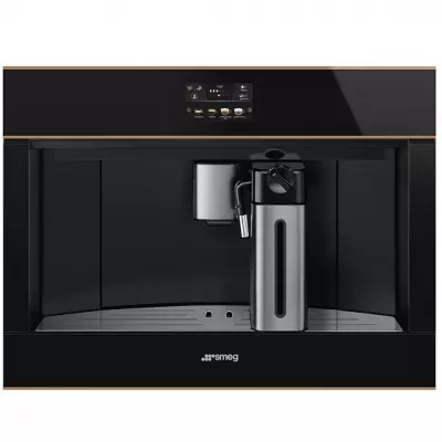 Machine � caf� automatique Dolce Stil Novo Noir finition cuivre  - SMEG R�f. CMS4604NR