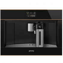 Machine à café automatique Dolce Stil Novo Noir finition cuivre  - SMEG Réf. CMS4604NR