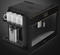 Machine à café automatique Dolce Stil Novo Noir finition cuivre  - SMEG Réf. CMS4604NR