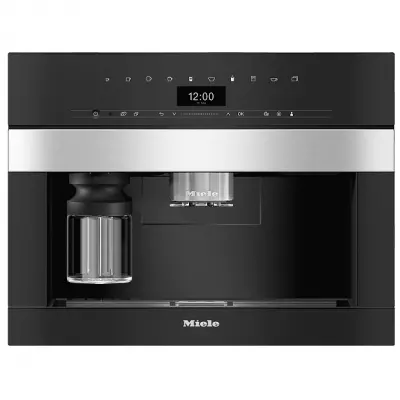 Machine � caf� encastrable PureLine raccordement � l\'eau courante Inox - MIELE R�f. CVA 7445 IN