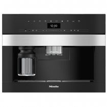 Machine à café encastrable PureLine raccordement à l\'eau courante Inox - MIELE Réf. CVA 7445 IN