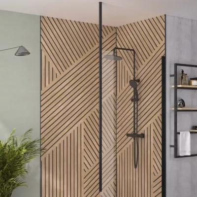 M�t fixation plafond Noir mat - KINEDO R�f. MAT019