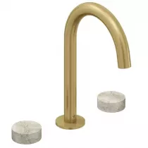 M&eacute;langeur 3 trous Grands Boulevards Laiton bross&eacute; / Douceur min&eacute;rale - JACOB DELAFON R&eacute;f. CE25387-LM-HYJ-2MB