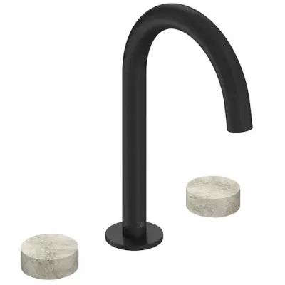 M�langeur 3 trous Grands Boulevards Noir mat / Douceur min�rale - JACOB DELAFON R�f. CE25387-LM-HYJ-BL