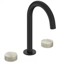 M&eacute;langeur 3 trous Grands Boulevards Noir mat / Douceur min&eacute;rale - JACOB DELAFON R&eacute;f. CE25387-LM-HYJ-BL