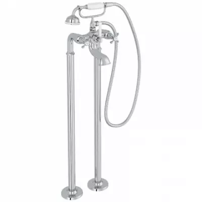 M�langeur bain douche au sol Cl�o 1889 Chrom� - JACOB DELAFON R�f. E24314-CP