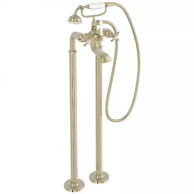 M�langeur bain douche au sol Cl�o 1889 Or beige - JACOB DELAFON R�f. E24314-BGG