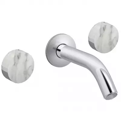 M�langeur lavabo mural Grands Boulevards Chrom� / Marbre envo�tant - JACOB DELAFON R�f. CE27341-LM-HYH-CP