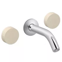 M&eacute;langeur mural 3 trous - poign&eacute;es Argile Satin&eacute; Chrome- JACOB DELAFON R&eacute;f. CE27341-LM-F84-CP