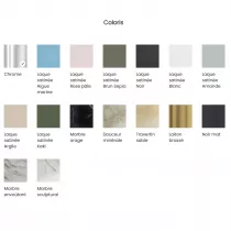 M&eacute;langeur mural 3 trous - poign&eacute;es Brun S&eacute;pia Satin&eacute; Chrome- JACOB DELAFON R&eacute;f. CE27341-LM-S64-CP