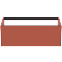 Meuble Conca 100cm 1 tiroir Orange Sunset mat - Ideal Standard Réf. T3988Y3