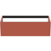 Meuble Conca 120cm 1 tiroir Orange Sunset mat - Ideal Standard Réf. T3933Y3