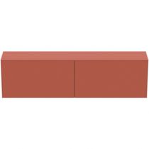 Meuble Conca 200cm 2 tiroirs Orange Sunset mat - Ideal Standard Réf. T4332Y3