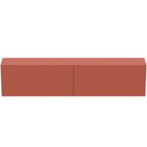 Meuble Conca 240cm 2 tiroirs Orange Sunset mat - Ideal Standard Réf. T4341Y3