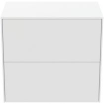 Meuble Conca 60cm 2 tiroirs Blanc mat - Ideal Standard Réf. T4327Y1