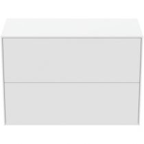 Meuble Conca 80cm 2 tiroirs Blanc mat - Ideal Standard Réf. T4328Y1
