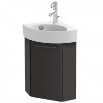 Meuble d\'angle sous lave-mains Odéon Rive Gauche 1 porte gauche Laque - Jacob Delafon Réf. EB2584G-Rx-TL