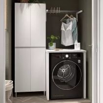 Meuble LAUNDRY 73.5cm Blanc brillant - SALGAR R&eacute;f. 114807