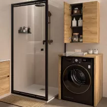 Meuble LAUNDRY 73.5cm Ch&ecirc;ne africain - SALGAR R&eacute;f. 114806