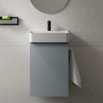 Meuble lave-mains AIDA 44cm 1 porte Blue fog - SALGAR Réf. 114653