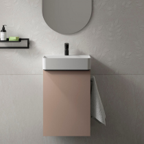 Meuble lave-mains AIDA 44cm 1 porte Macchiato - SALGAR Réf. 114654