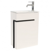 Meuble lave-mains Cimon 40cm Blanc ouverture à droite - O\'DESIGN Réf. CAISCIM400DB