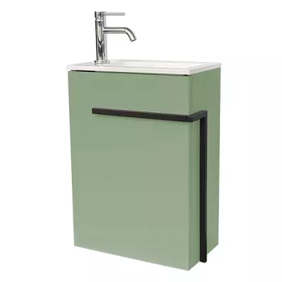 Meuble lave-mains Cimon 40cm Quarzo ouverture � gauche - O\'DESIGN R�f. CAISCIM400GQ