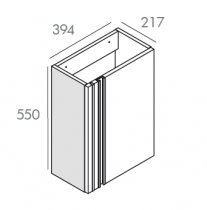 Meuble lave-mains Elya 40cm Blanc craie - O\'DESIGN Réf. CAISELYA400B