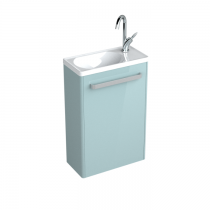 Meuble lave-mains JAZZ 45cm 1 porte laqué avec vasque Ceramyl - DECOTEC