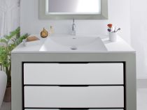 MEUBLE SIMPLE VASQUE L 80 CM - DECOTEC Réf. 1254811