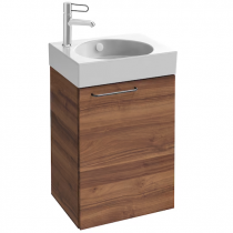 Meuble sous lave mains Odéon Rive Gauche 44cm 1 porte droite Mélaminé - Jacob Delafon Réf. EB2580D-Rx-MM