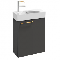 Meuble sous lave-mains Odéon Rive Gauche 49cm 1 porte charn. droite Laque - Jacob Delafon Réf. EB2581D-Rx-TL