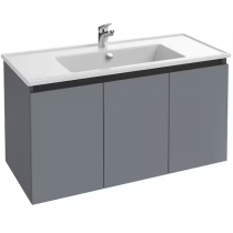 Meuble sous plan-vasque Tolbiac 100cm 3 portes Mélaminé - JACOB DELAFON Réf. EB2360-XX