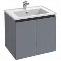 Meuble sous plan-vasque Tolbiac 60cm 2 portes Mélaminé - JACOB DELAFON Réf. EB2356-XX
