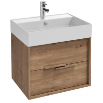 Meuble sous plan vasque Vivienne 60cm 2 tiroirs Bois massif - Jacob Delafon Réf. EB1506-PX-PX