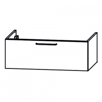 Meuble sous table Odeon Rive Gauche 80cm 1 tiroir Laque - JACOB DELAFON Réf. EB2515-RX-TL