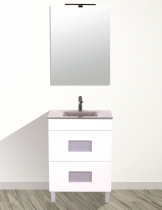 Meuble sous vasque Color 60cm 2 tiroirs Blanc - OZE Réf. CAISCOLOR600