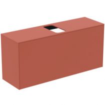 Meuble sous vasque Conca 120cm 1 tiroir Orange Sunset mat  - Ideal Standard Réf. T3937Y3