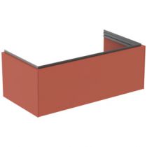 Meuble sous vasque Connect 100cm 1 tiroir Orange Sunset mat - Ideal Standard Réf. T4579Y3