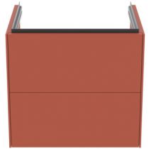 Meuble sous vasque Connect 60cm 2 tiroirs Orange Sunset mat - Ideal Standard Réf. T4573Y3