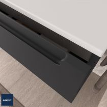 Meuble sous-vasque MONTERREY 100cm 2 tiroirs ANnthracite mat (plan-vasque en option) - SALGAR Réf.