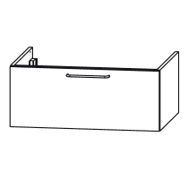 Meuble sous-vasque Odeon Rive Gauche 70cm 1 tiroir Laque  - Jacob Delafon Réf. EB2508-RX-TL