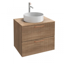 Meuble sous vasque ou commode Odéon Rive Gauche BOIS MASSIF L60 2 tiroirs (4 coloris) - JACOB DELAFON Réf. EB3080-Rx-Px