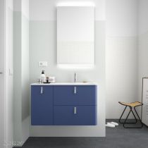 Meuble sous-vasque UNIIQ 120cm 1 porte 2 tiroirs Azul Altamar (poignées en option) - SALGAR Réf. 24685