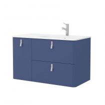 Meuble sous-vasque UNIIQ 120cm 1 porte 2 tiroirs Azul Altamar (poignées en option) - SALGAR Réf. 24685