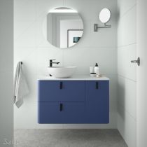 Meuble sous-vasque UNIIQ 120cm 2 tiroirs 1 porte Azul altamar (poignées en option) - SALGAR Réf. 24641