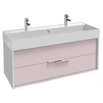 Meuble sous vasque Vivienne 120cm Mélaminé 2 tiroirs Laque sans poignées - JACOB DELAFON Réf. EB1586-MM-TL