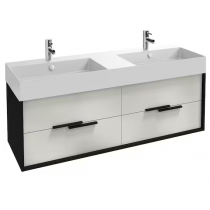 Meuble sous vasque Vivienne 140cm Mélaminé 4 tiroirs Laque sans poignées - Jacob Delafon Réf. EB1591-MM-TL
