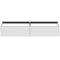 Meuble suspendu Conca 200cm 2 tiroirs Blanc mat - Ideal Standard Réf. T3987Y1