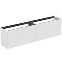 Meuble suspendu Conca 200cm 2 tiroirs Blanc mat - Ideal Standard Réf. T3999Y1